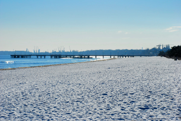 molo Gdańsk Brzeźno plaża
